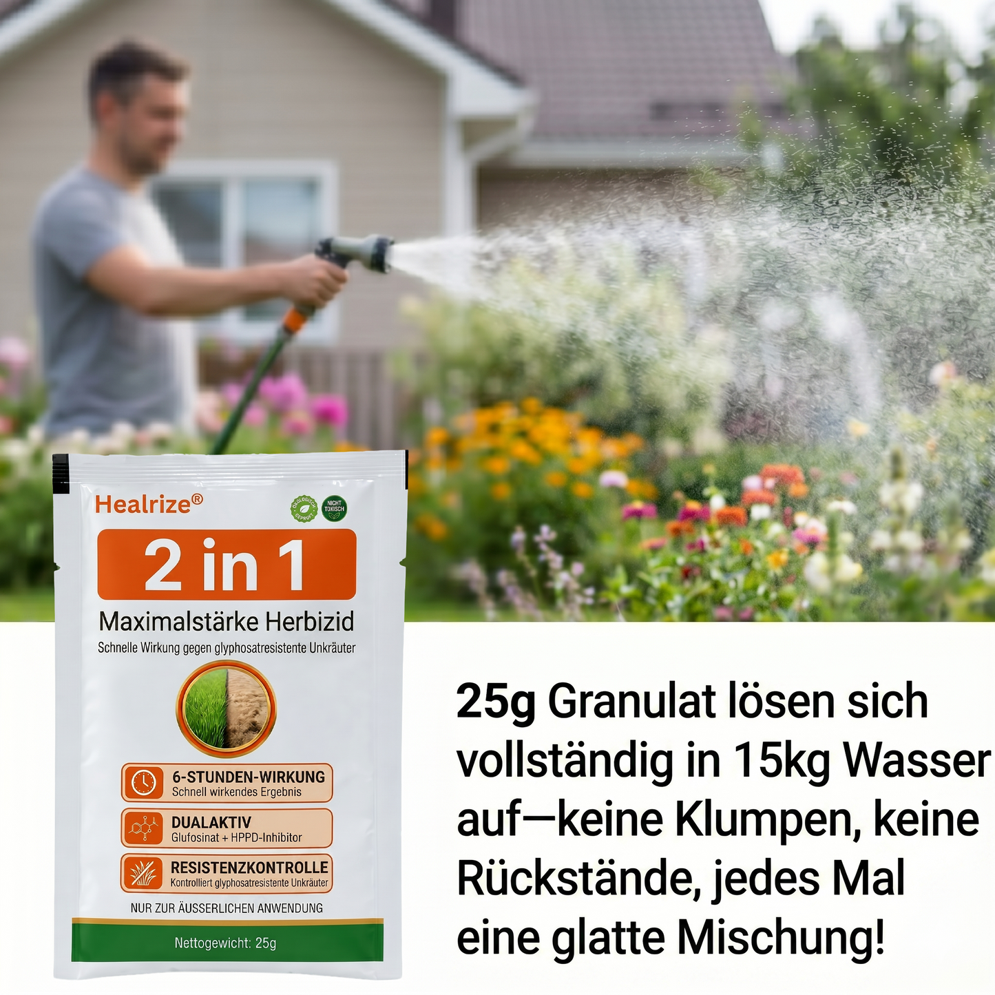 🏆 𝙊𝙛𝙛𝙞𝙯𝙞𝙚𝙡𝙡𝙚𝙧 𝙎𝙝𝙤𝙥 | Healrize® 2-in-1 Maximalstärke Herbizid : Schnelle Wirkung gegen glyphosatresistente Unkräuter