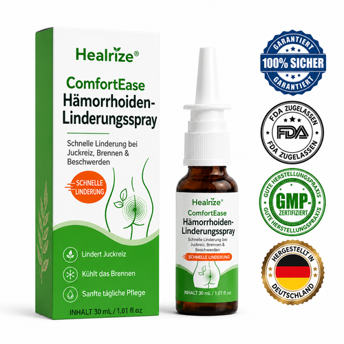 🌿 Healrize® ComfortEase Hämorrhoiden-Relief-Spray 🌿 – Schnelle Linderung bei Juckreiz, Brennen und alltäglichen Beschwerden