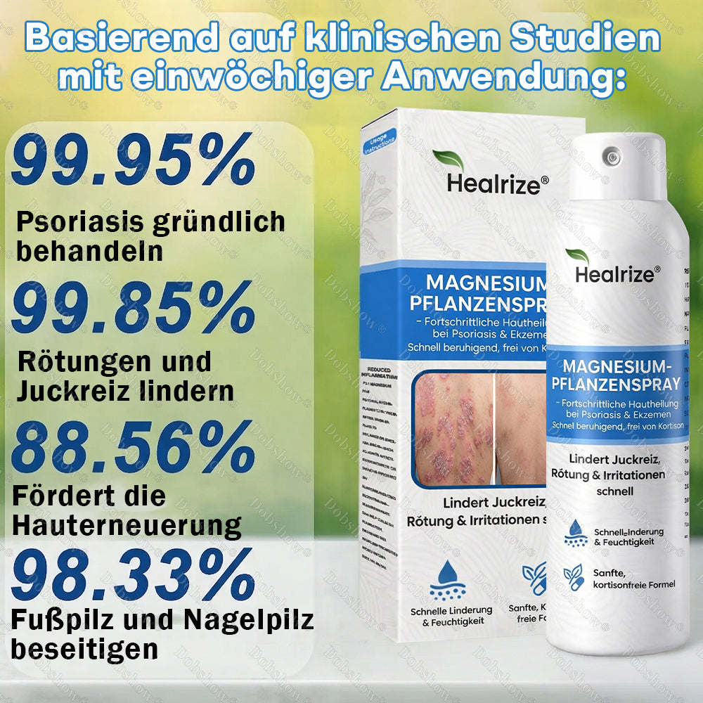 ✨DE 𝐎𝐟𝐟𝐢𝐜𝐢𝐚𝐥  𝐒𝐭𝐨𝐫𝐞 | Healrize® Magnesium-Pflanzenspray – Fortschrittliche Hautregeneration bei Schuppenflechte & Ekzemen | Schnelle Linderung, steroidfrei