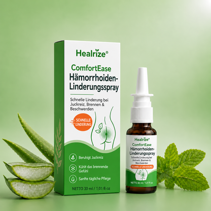 🌿 Healrize® ComfortEase Hämorrhoiden-Relief-Spray 🌿 – Schnelle Linderung bei Juckreiz, Brennen und alltäglichen Beschwerden