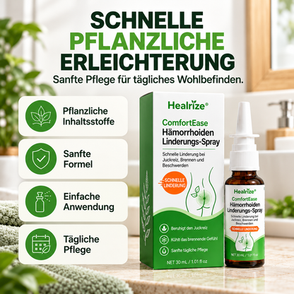 🌿 Healrize® ComfortEase Hämorrhoiden-Relief-Spray 🌿 – Schnelle Linderung bei Juckreiz, Brennen und alltäglichen Beschwerden