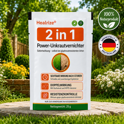 Healrize® 2-in-1 Power-Unkrautvernichter: Sofortwirkung – selbst bei glyphosatresistenten Arten