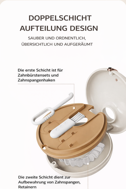 Nurbini® Aufbewahrungsdose für Zahnprothesen