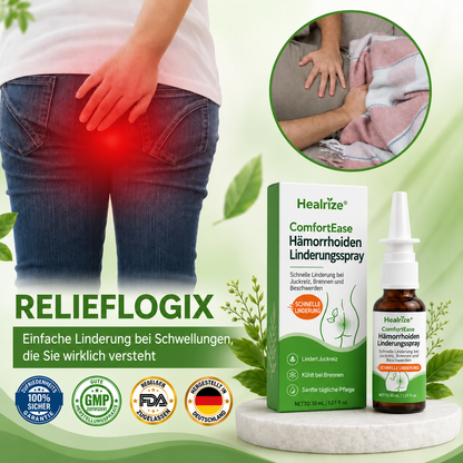 🌿 Healrize® ComfortEase Hämorrhoiden-Relief-Spray 🌿 – Schnelle Linderung bei Juckreiz, Brennen und alltäglichen Beschwerden